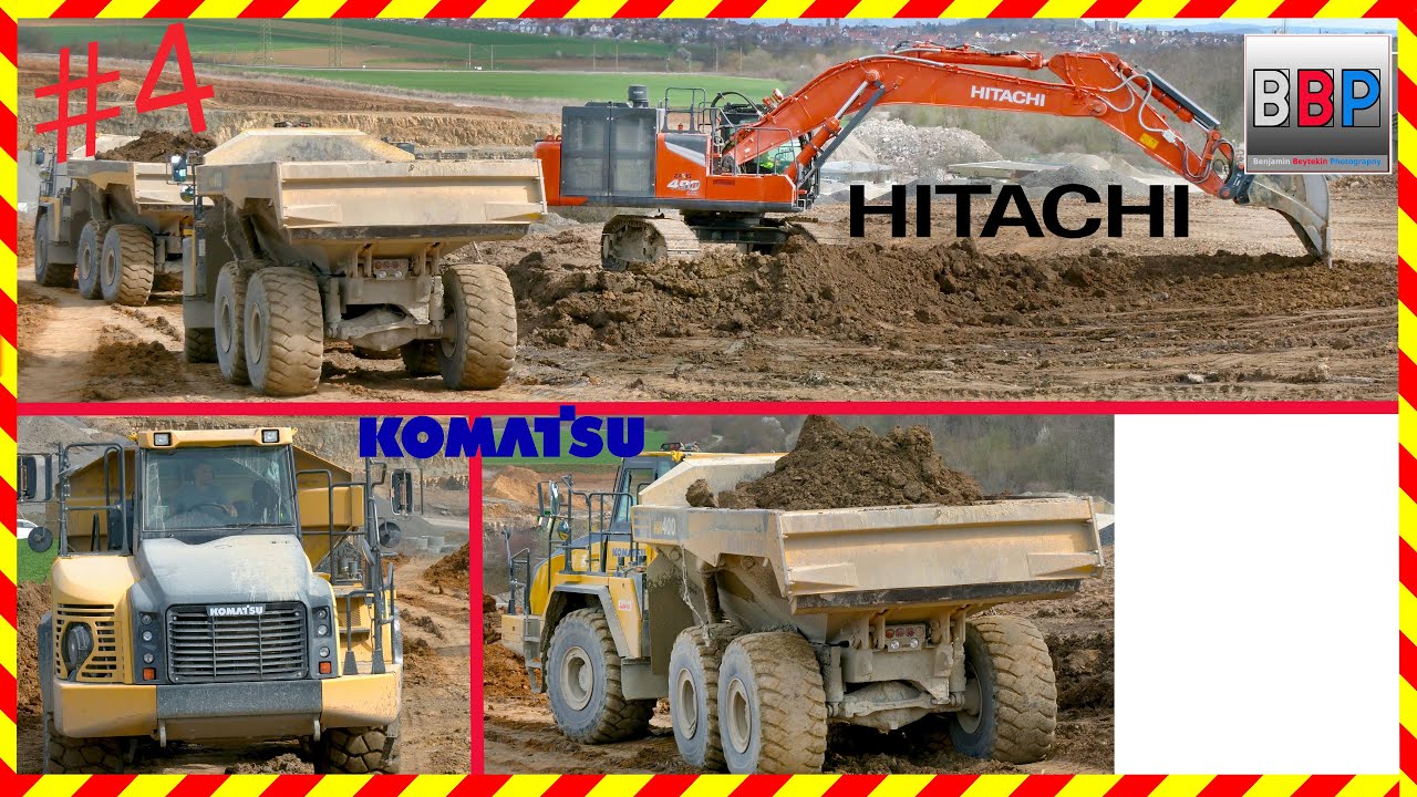 Hitachi ZX490-7 & 2x Komatsu HM400 Dumper, Abraum, 2023 #4