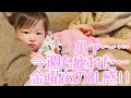 疲れた週末の金曜夜のOL感を醸し出す0歳の娘