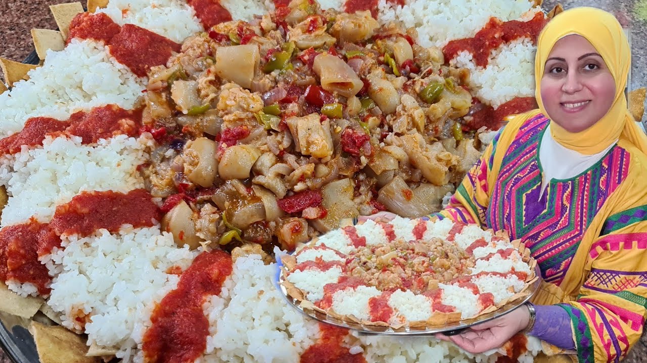 فتة العيد بطريقة شيك 🥰 #فتة_كوارع_بالخل_والثوم