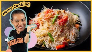Thailändischer Som Tum Papayasalat mit Nudeln! Folge 5 Mama Nois thailändische Hausmannskost - Ma...