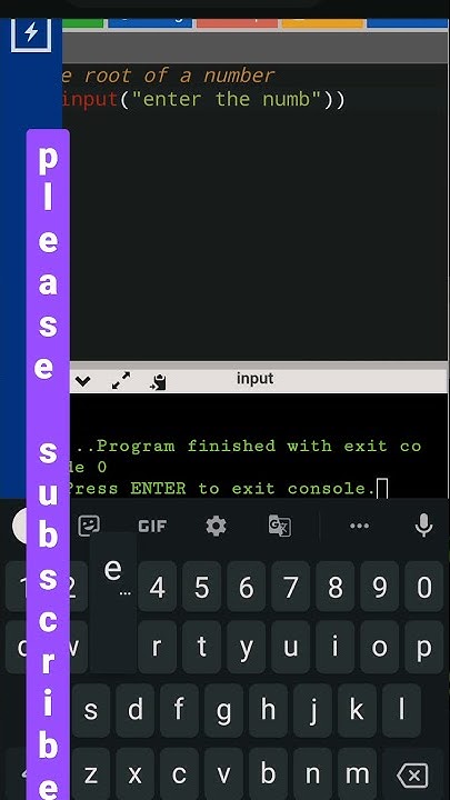 square root of a number using python - YouTube