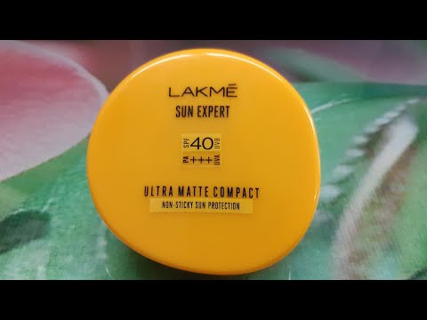 Lakme sun expert spf 40 pa+++ ultra matte compact review, best sunscreen for summers, compact