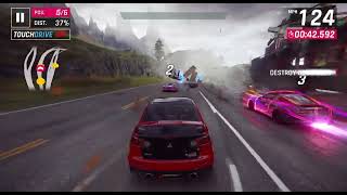 Mitsubishi Lancer Evolution Red Carbon Fiber - 164 Mph - Asphalt 9 Legends Scotland