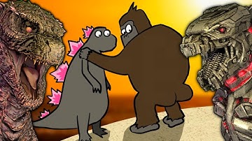 Funny Godzilla x Kong Videos with Mecha