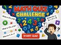 Math Quiz, Can you attempt this?