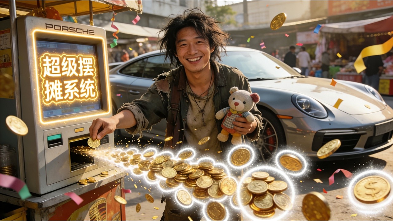 【完結】🔥窮小子賺1元就能到帳1000元？他用超擺攤系統收益翻倍致富....