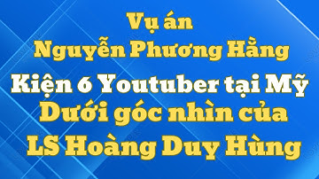 Vụ án Nguyễn Phương Hằng kiện 6 youtuber tại Mỹ dưới góc nhìn của Hoàng Duy Hùng