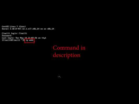 Checking your IP address in CentOS 7