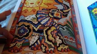 Flip Review of Festive Mexican Talavera Designs adult coloring book