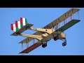 4Kᵁᴴᴰ Caproni Ca.3 Italian Heavy Bomber of World War I + SPAD S.XIII @ PRATICA DI MARE AIRSHOW 2023