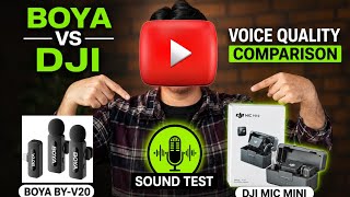 BOYA BY-V20 vs DJI Mic Mini Voice Quality Test | Kaun Hai Asli Winner?