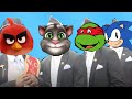 Talking Tom & Teenage Mutant Ninja Turtles & Sonic & Angry Birds - Coffin Dance Song  (COVER)