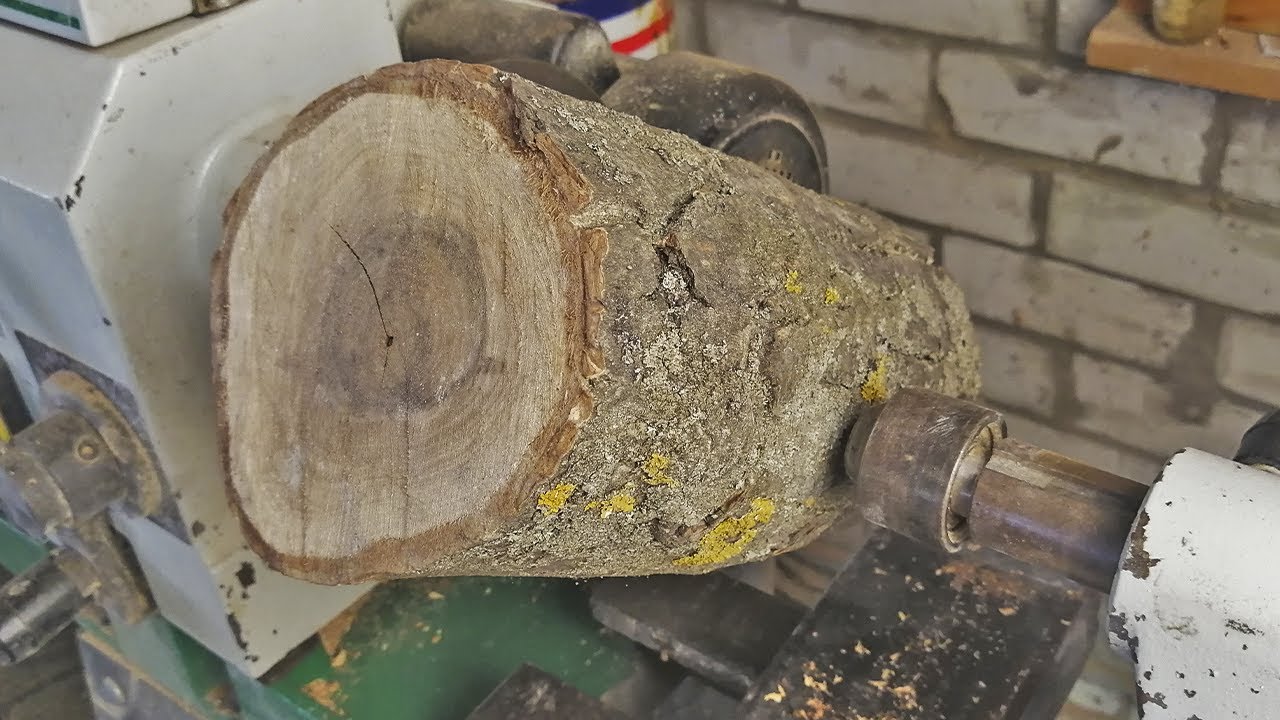 Woodturning a Log of Old Walnut YouTube