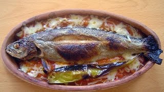 Kiremitte Kaşarlı Alabalık Nasıl Yapılır- Kiremitte Balık - Kaşarlı Alabalık - Yemek Tarifleri