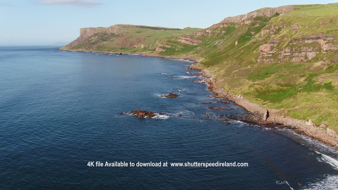 Fair Head Atlantic Ocean Co Antrim Coastline Northern Ireland 2 4K