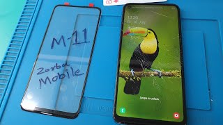 Samsung M11 glass replacement | camera hole bubble solutions | zorba mobile