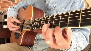 Buckets of Rain - dropped D arrangement- tutorial take 2