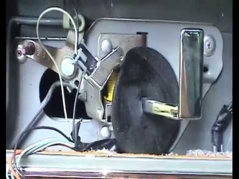 How do you change the switch for the power window motor?