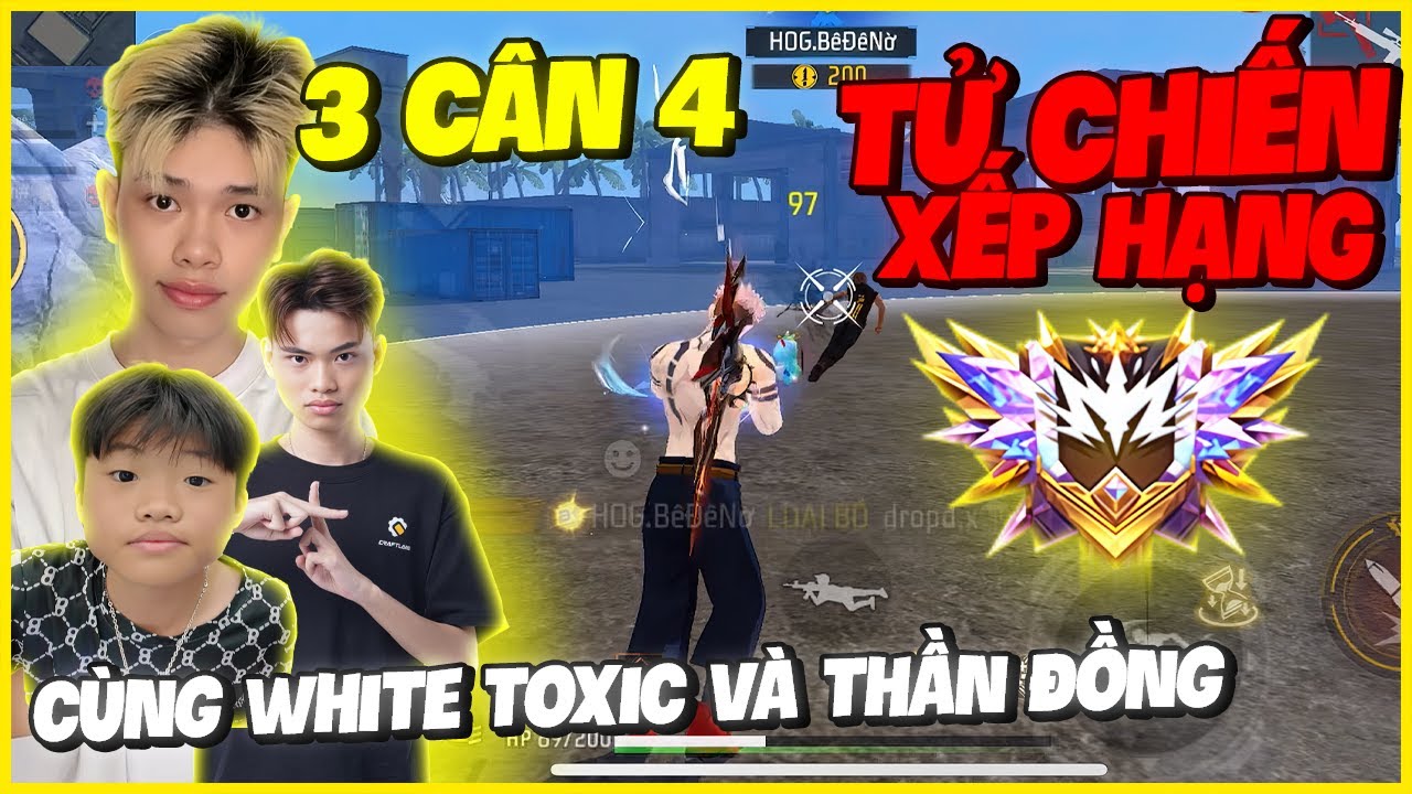 Thử Thách 3 Cân 4 Cùng Thần Đồng LMC Và White Toxic Tử Chiến Xếp Hạng !??