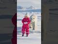 BABY AND BEAST: When a Toddler Tamed a Polar Bear 🐻❄️ 🥺 #Viral #cute #cutebaby #aivideo #aiart