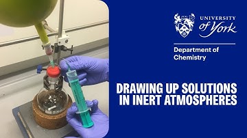Drawing up solutions in inert atmospheres