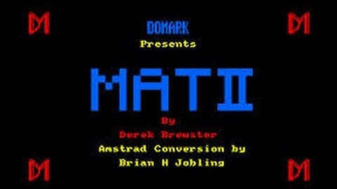 Codename MAT II Review for the Amstrad CPC by John Gage