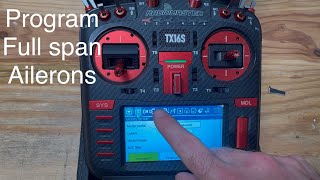 How to program full span ailerons to your RC plane with radiomaster tx16s