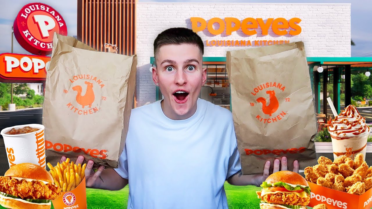 I ONLY Ate POPEYES For 24 HOURS!