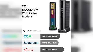 Overview: ARRIS (T25) - Cable Modem - Fast DOCSIS 3.1 Gigabit Cable Modem , Comcast Xfinity Inte...