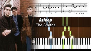 The Smiths - Asleep - Accurate Piano Tutorial with Sheet Music Resimi