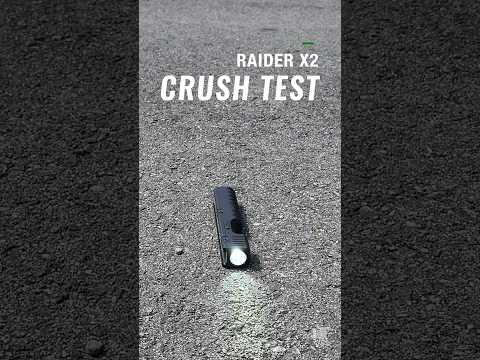 Raider X2 flashlight crush test #pewpew #monstrumtactical #flashlight