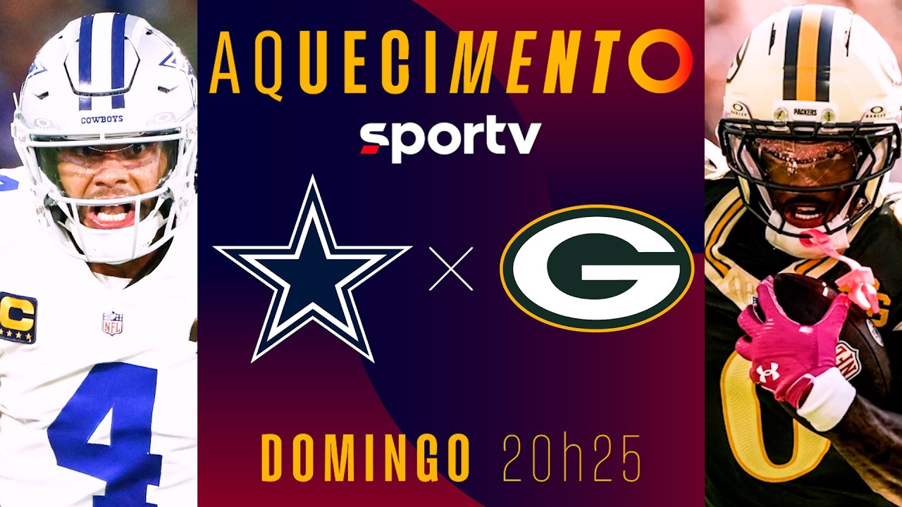 DALLAS COWBOYS X GREEN BAY PACKERS | AQUECIMENTO AO VIVO | NFL | #live | sportv