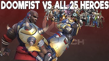 Doomfist VS All Heroes: 1v1 Test