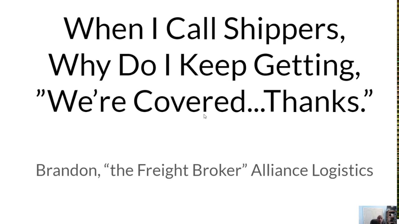 Why Won't Shippers Work With Me As A Freight Broker? - YouTube