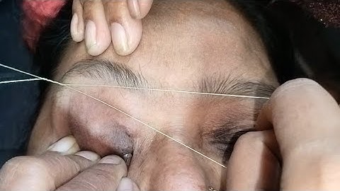 Jyada उम्र के लेडिस के eyebrow कैसे बनाए eyebrow tutorial threading @akmakeover17