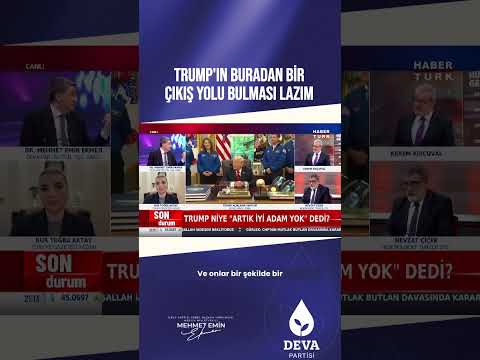 Trump'ın Buradan Bir Çıkış Yolu Bulması Lazım