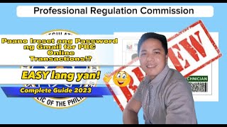 Paano Ireset and Password ng Gmail for PRC Online Transaction!?
