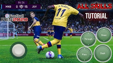 Pes 2020 Mobile | All Skills Tutorial (Effective) | Classic Control + Advance