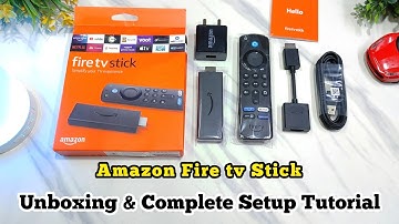 Amazon firetv Stick Complete Setup tutorial & unboxing video