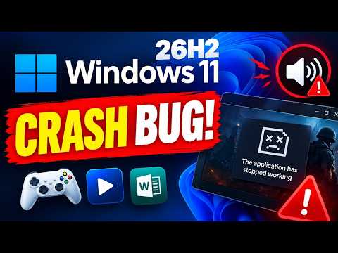 Windows 11 26H2 Bug CRASHES Games & Apps! KB5124010 Issue