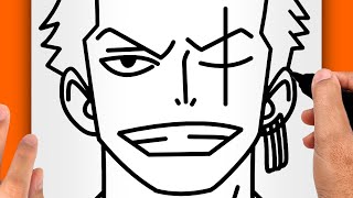 How to Draw Zoro (EASY FOR BEGINNERS) - Zoro Drawing Tutorial (STEP BY STEP)