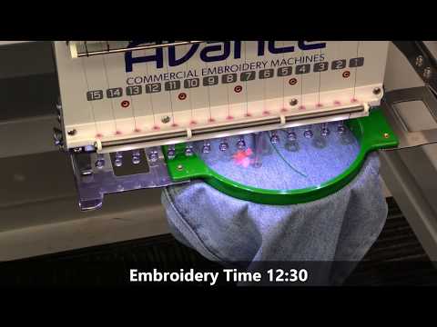 Avance 1502 | 2-Head Embroidery Machine Demonstration (2018)