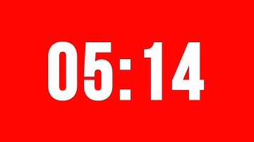 5 Minute 14 Second Timer With Alarm Without Music