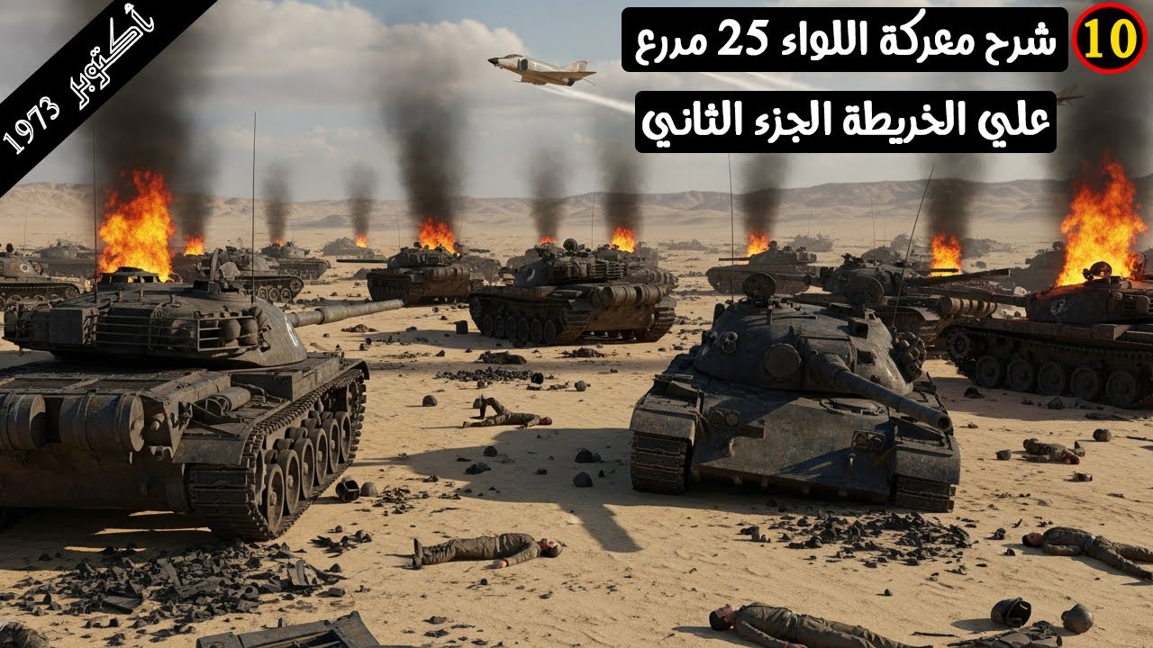 (10) شرح معركةاللواء 25 مدرع الجزء الثاني.سلسلة فيديوهات حرب أكتوبر 1973