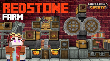 Minecraft Create Mod: REDSTONE Farm. Semi-automatic. Turn netherrack into redstone!