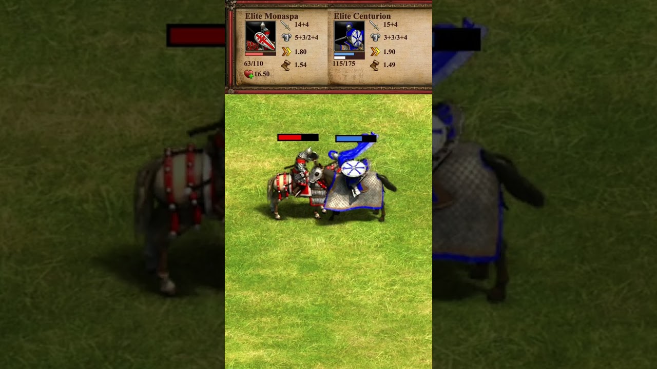 Elite Monaspa vs Elite Centurion (AoE2) 