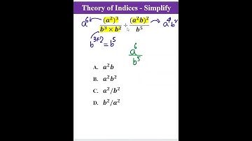 Theory of Indices - Simplify #shorts #maths #algebra #index #mathematics