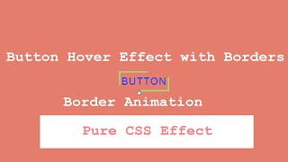 Button Hover Effect with Border Animation using HTML & CSS only || Coding With Harshil