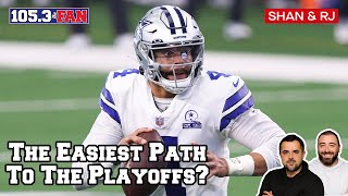 Do The Cowboys Have The Easiest Path To The Playoffs In The NFL | Shan & RJ