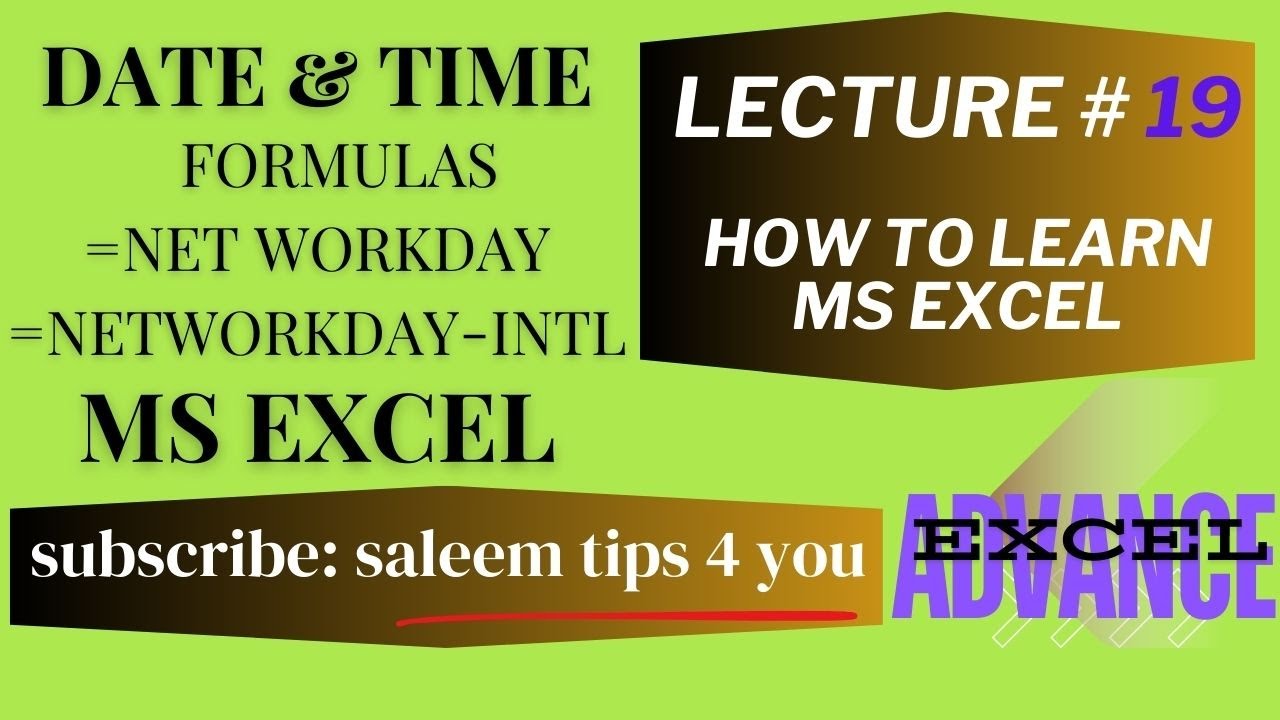 TEXT FORMULAS IN MS EXCEL